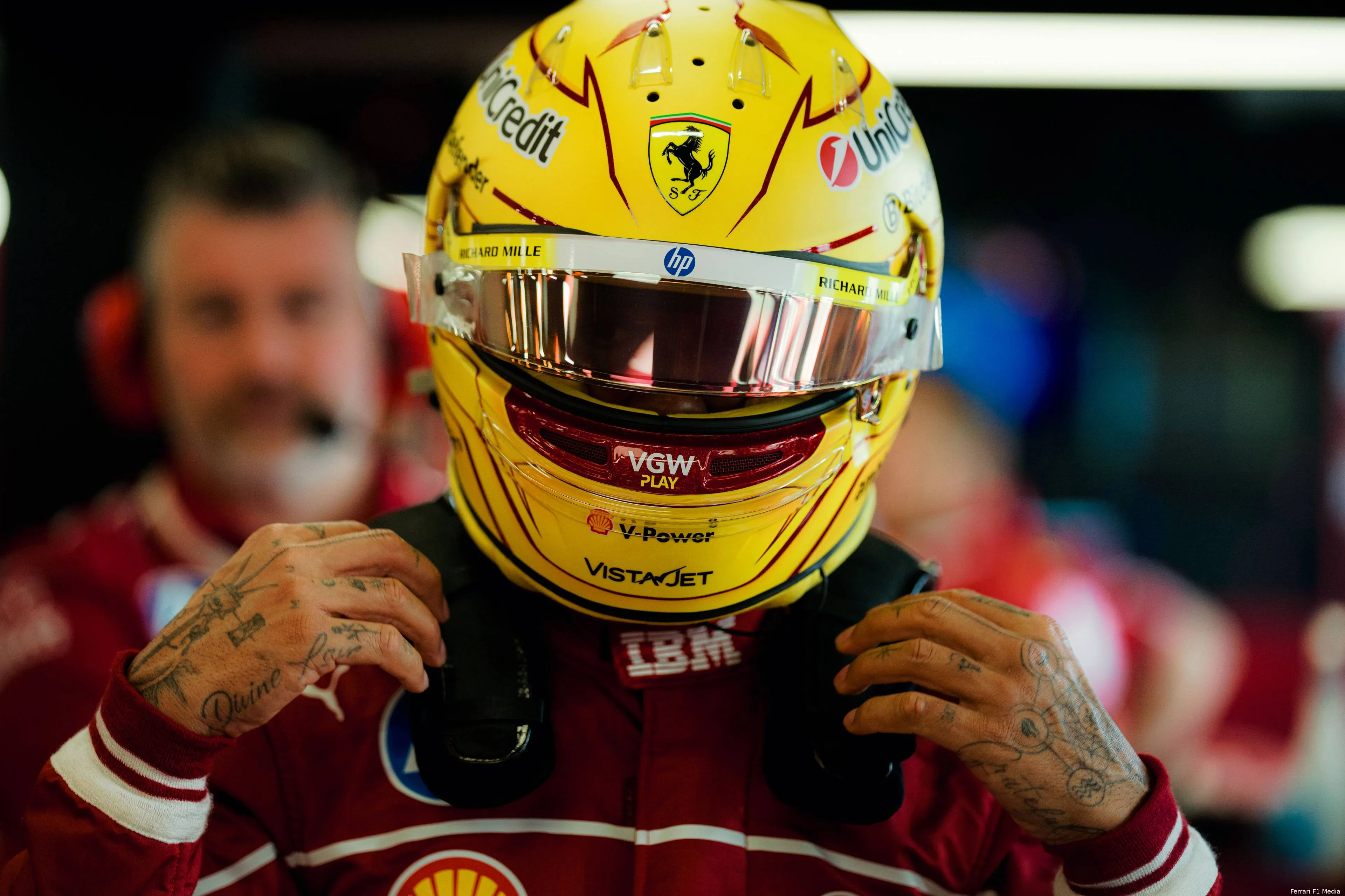 ferrari lewis hamilton gp saoedi arabie 2025 zaterdag 2