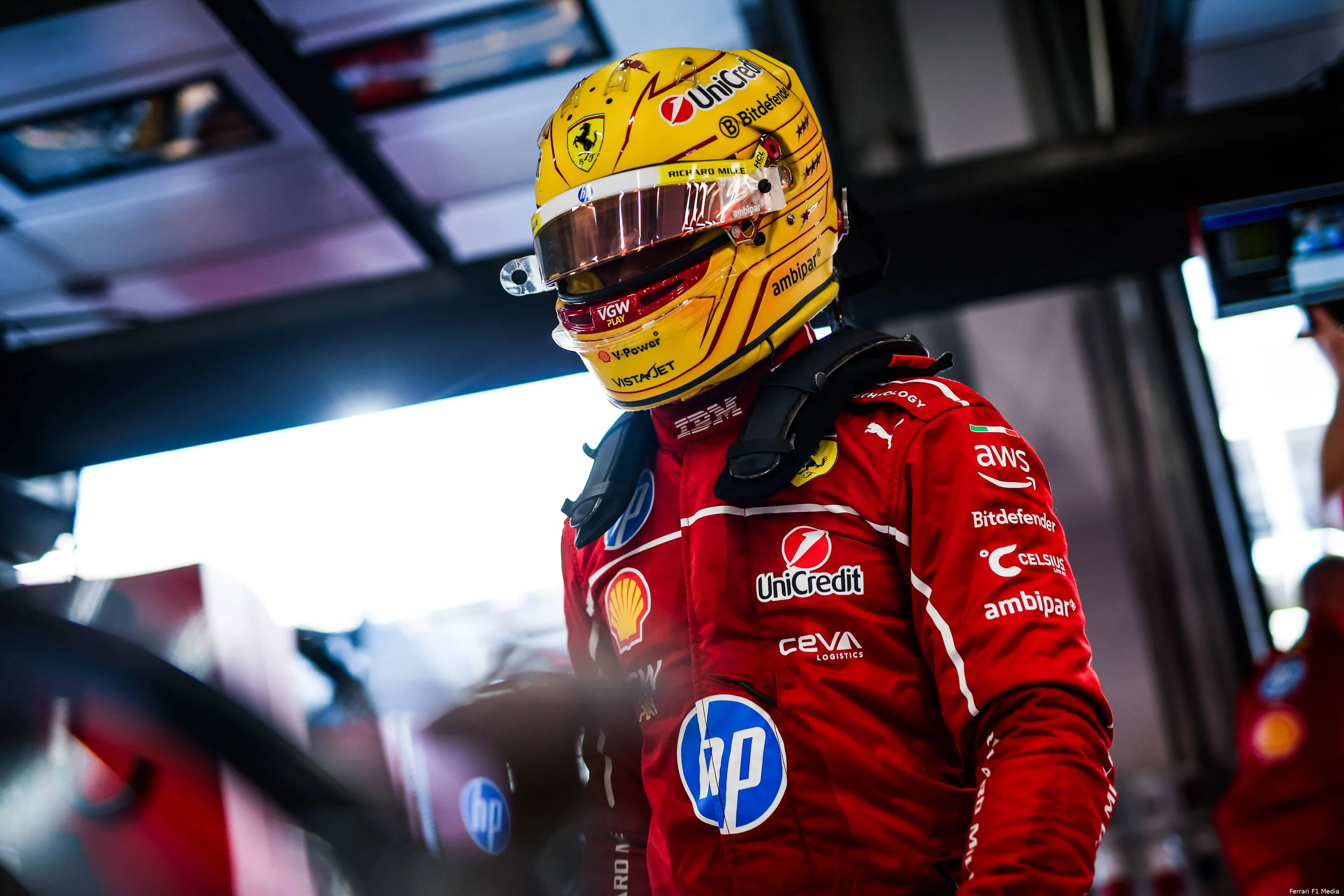 ferrari lewis hamilton gp saoedi arabie 2025 zaterdag 3