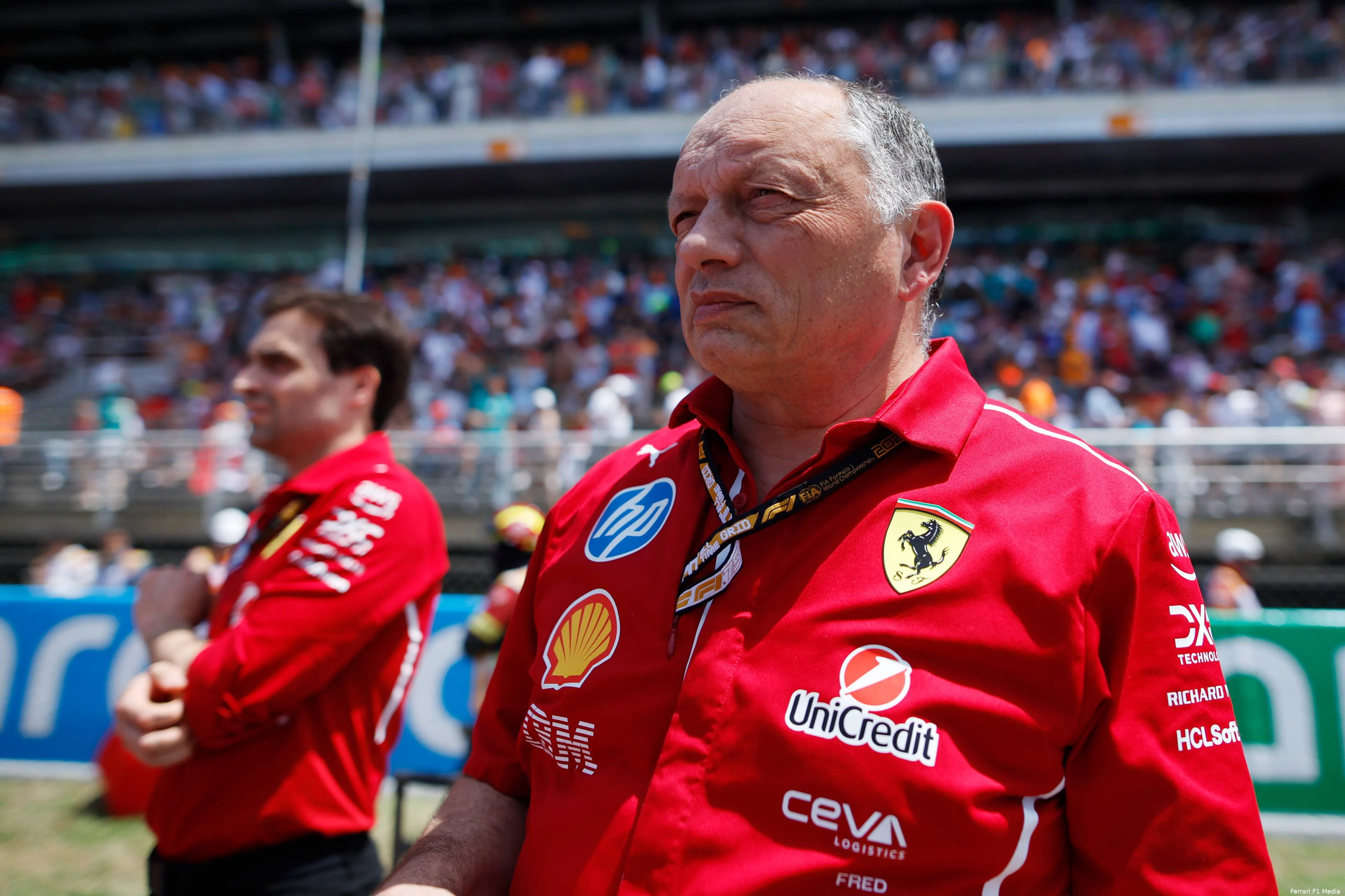 fred vasseur ferrari gp spanje 2025 zondag
