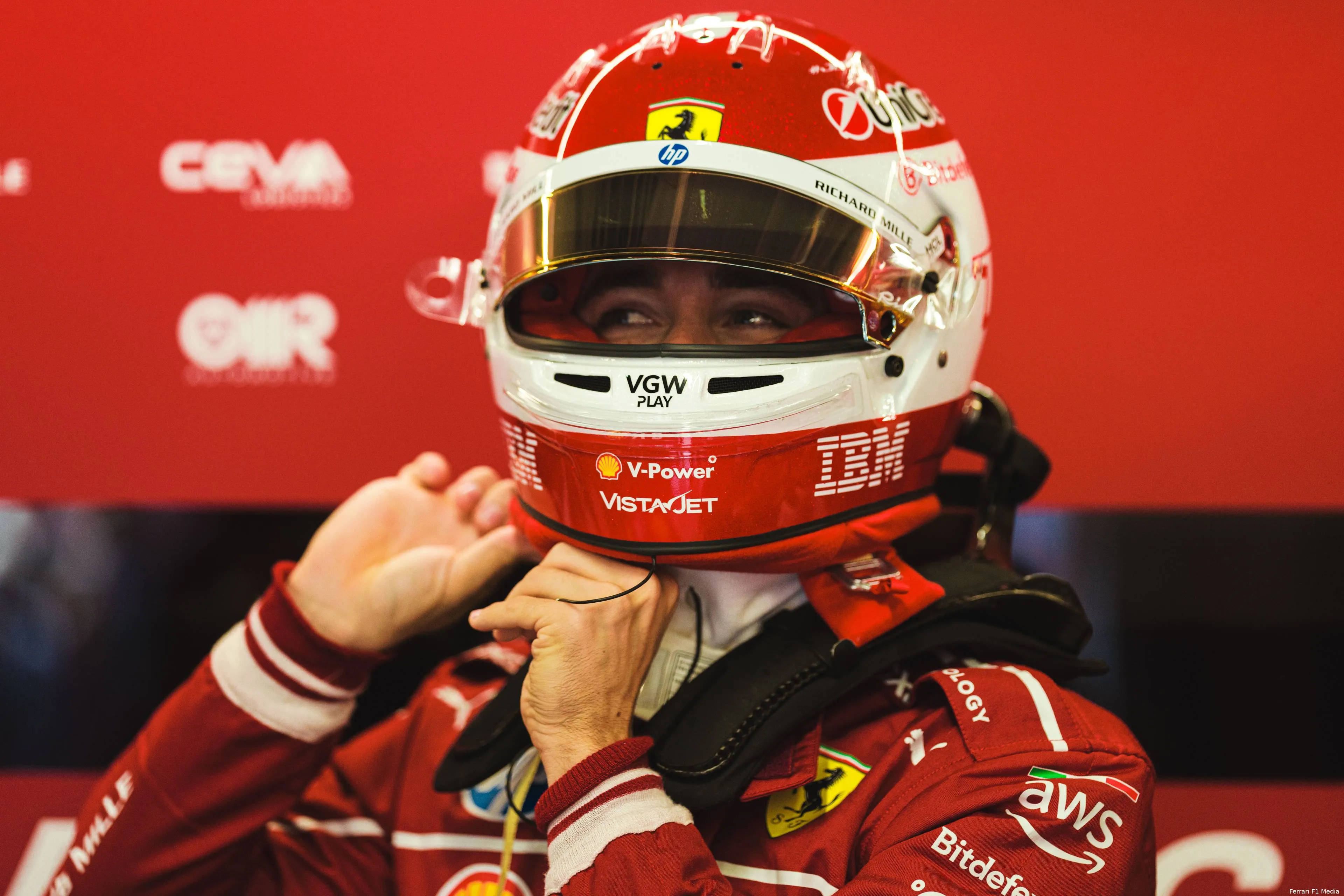 charles leclerc ferrari gp hongarije 2025 zondag 2