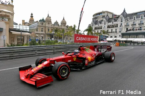 Hij is eigenlijk altijd wel snel in de straten van Monaco, maar een klinkend resultaat bleef tot nog toe uit voor thuisheld Leclerc. (Foto: Ferrari F1 Media)