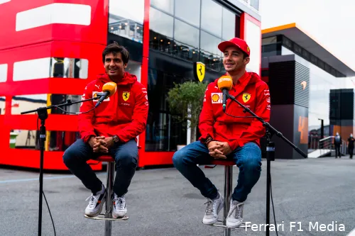 carlos sainz charles leclerc ferrari zandvoort ziggo dutch gp
