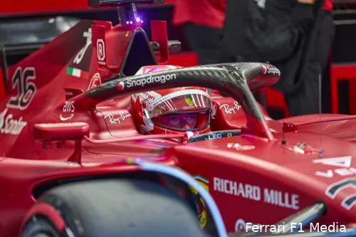 <i>Charles Leclerc moet opnieuw veel punten inleveren ten opzichte van Max Verstappen. (Foto: Ferrari F1 Media)</i>