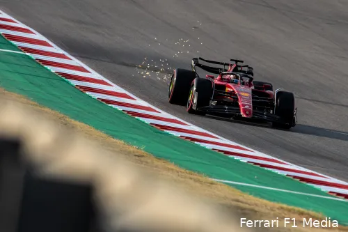 Charles
Leclerc op het Circuit of the Americas, kwalificatie, Grand Prix van de Verenigde
Staten 2022 (Foto: Ferrari F1 Media)