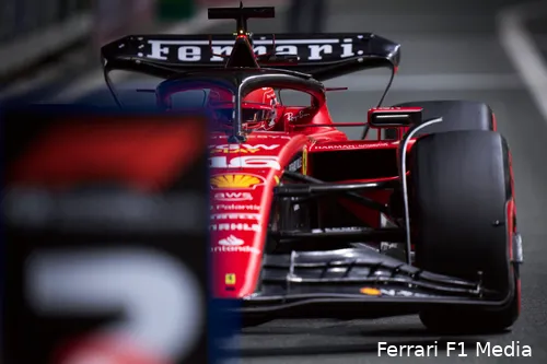 Chrles Leclerc tijdens de kwalificatie, GP Saoedi-Arabië 2023 (Foto:
Ferrari F1 Media)