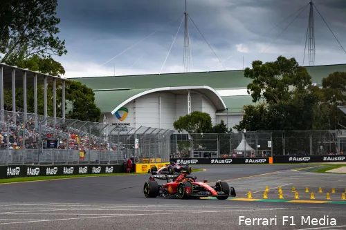 Carlos Sainz op het Albet Park Circuit, Grand Prix van Australië 2023 (Foto:
Ferrari F1 Media)