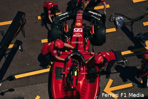 Sainz was des duivels tijdens de Grand Prix van Monaco en uitte zijn frustratie over de boordradio (foto: Ferrari F1 Media)