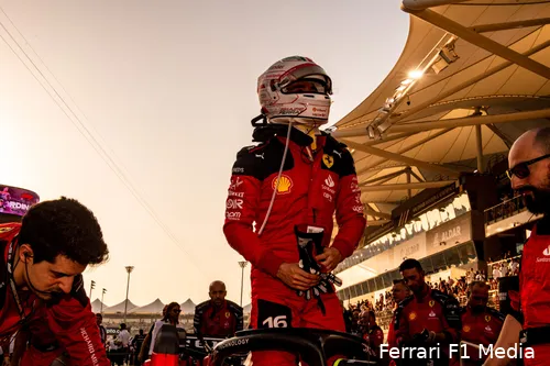 charles leclerc ferrari abu dhabi zondag 2023