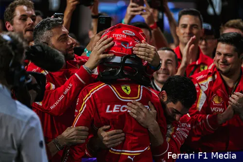 Het raceweekend in Saoedi-Arabië en de podiumplek van Leclerc boden reden tot hoop voor Ferrari. (Foto: Ferrari F1 Media)