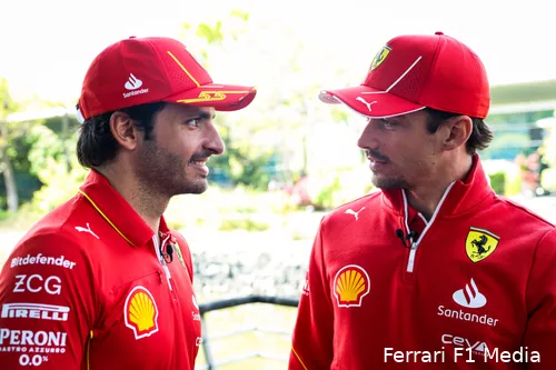 carlos sainz charles leclerc ferrari china 2024