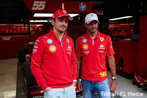 charles leclerc carlos sainz ferrari spanje vrijdag 2024