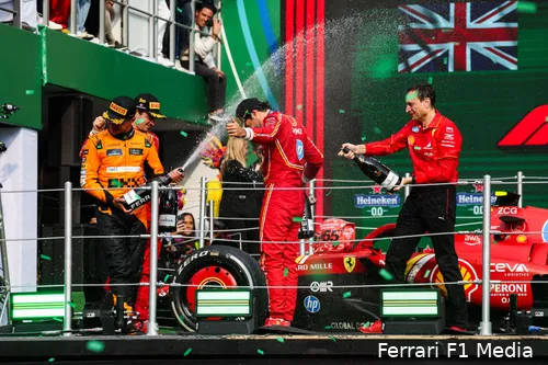 charles leclerc carlos sainz lando norris mexico podium