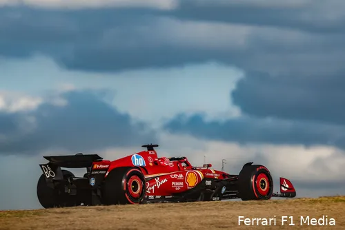 Leclerc in actie in Austin.