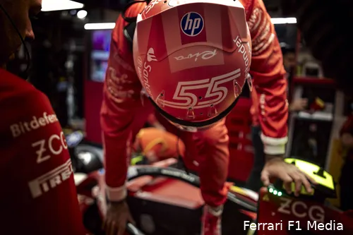 Sainz pakte P2 in de kwalificatie voor de Grand Prix van Las Vegas.