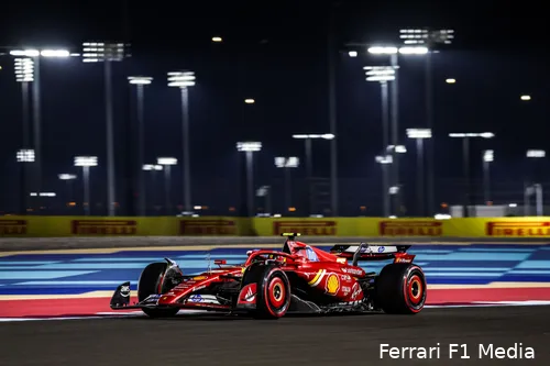 Sainz had een moeilijk race in Qatar, nadat hij een lekke band kreeg.