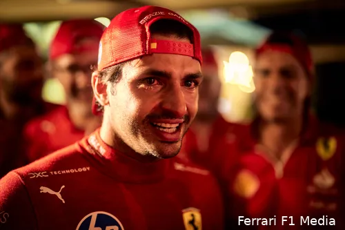<i>Sainz verliet Ferrari met tranen in zijn ogen.</i>