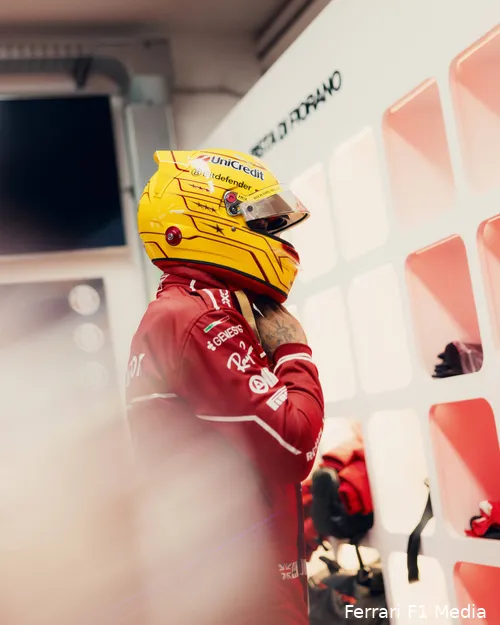 Hamilton is bezig aan zijn eerste weken in het scharlakenrood.&nbsp;