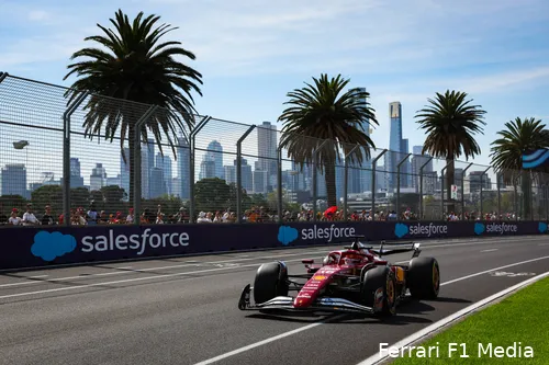 Leclerc had het zaterdag duidelijk niet naar zijn zin in de SF-25.