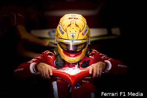 <i>Hamilton denkt niet dat hij morgen mee kan strijden om pole.</i>