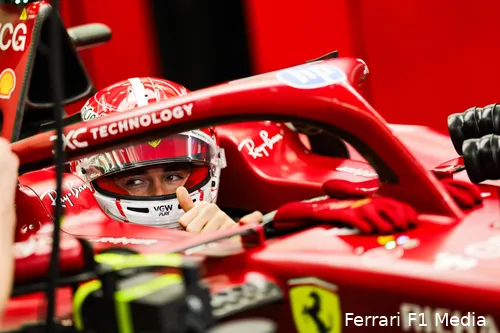 <i>Leclerc had een lastige start op de mediumbanden.</i>