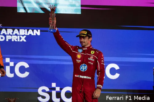 Leclerc wist in Saoedi-Arabië naar een derde plaats te rijden.