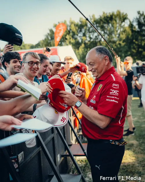 ferrari fred vasseur tifosi gp emilia romagna imola 2025 vrijdag