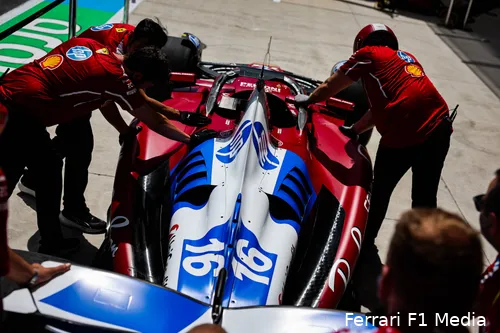 Leclerc was met P6 de beste Ferrari-coureur in de sprintkwalificatie.