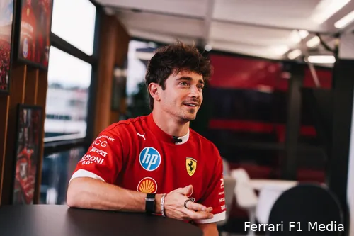 <i>Leclerc weer eens op het podium in Oostenrijk.</i>