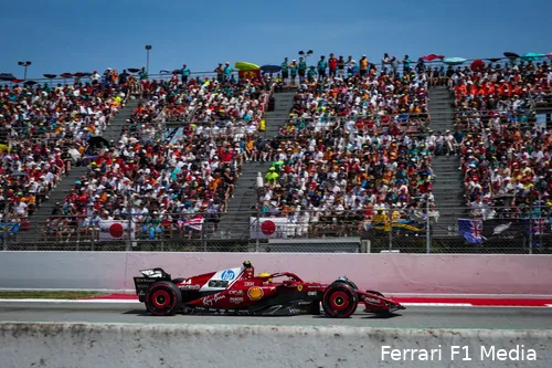 lewis hamilton ferrari gp spanje 2025 zondag