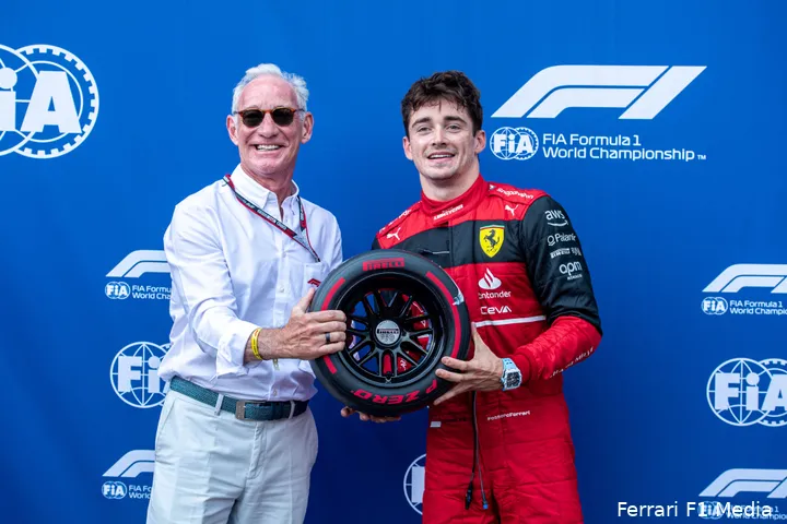 Leclerc op poleposition, Grand Priv van Monaco 2022 (Foto:
Ferrari F1 Media)