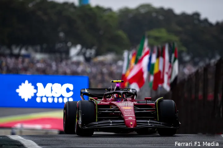 Carlos
Sainz op het Autódromo José Carlos Pace tijdens de kwalificatie, Grand Prix van São Paulo 2022 (Foto: Ferrari F1 Media)