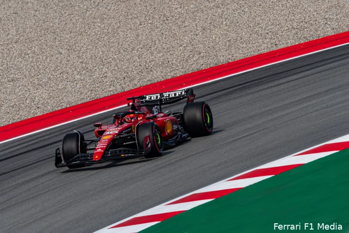 Charles Leclerc, kwalificatie Q1 GP Spanje 2023.<br>