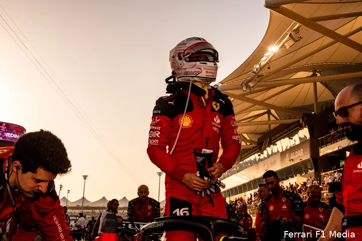 charles leclerc ferrari abu dhabi zondag 2023