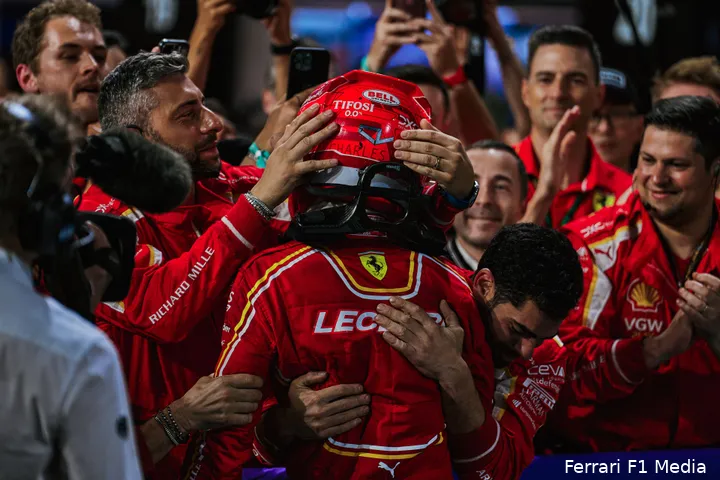 Het raceweekend in Saoedi-Arabië en de podiumplek van Leclerc boden reden tot hoop voor Ferrari. (Foto: Ferrari F1 Media)