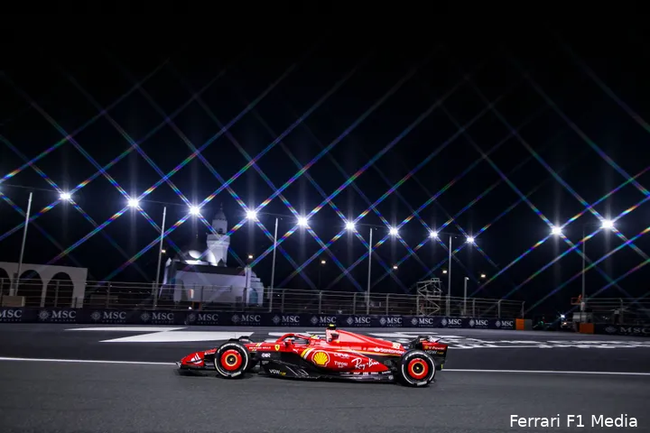 Lof uit veel landen voor Bearman die een ijzersterk debuut reed. (Foto: Ferrari F1 Media)