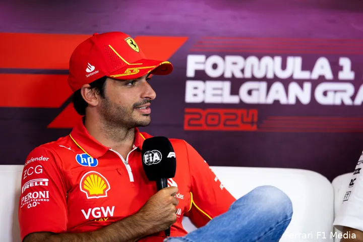 carlos sainz ferrari vrijdag gp belgie 2024 3