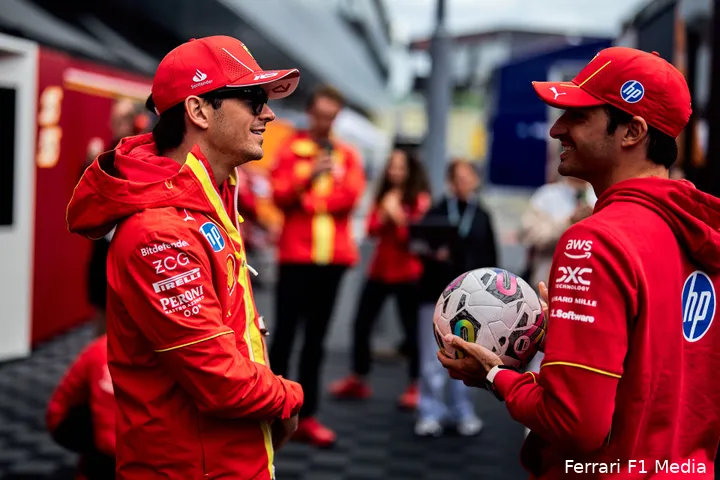 charles leclerc carlos sainz ferrari groot brittannie vrijdag 2024