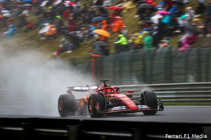 Onverwachte P2 van Charles Leclerc in kwalificatie, Grand Prix van België, Circuit de Spa-Francorchamps, 2024.