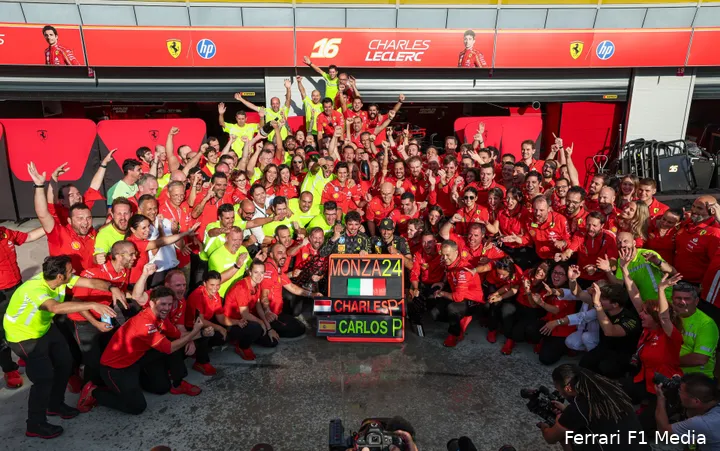 Het Italiaanse team van Ferrari.