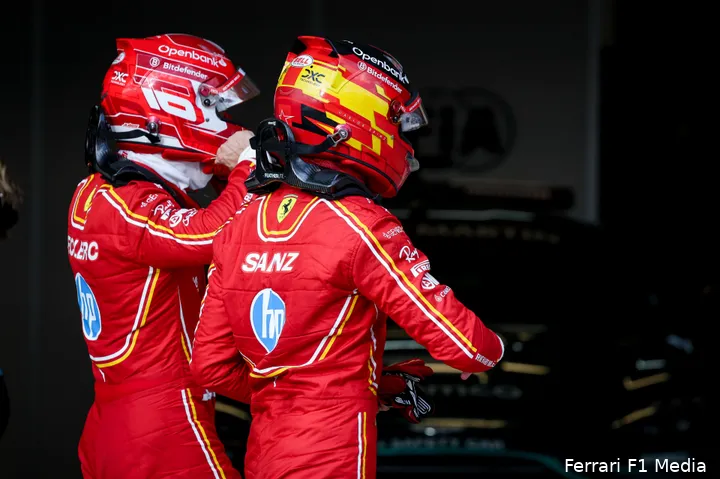 charles leclerc carlos sainz vrijdag cota ferrari sprintweekend 2024
