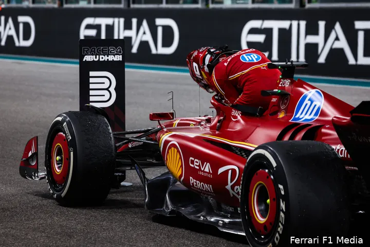 2leclerc ferrari abu dhabi 2024 zondag 7