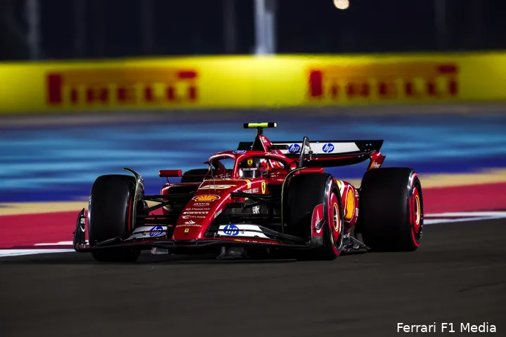 carlos sainz gp qatar 2024 ferrari zaterdag