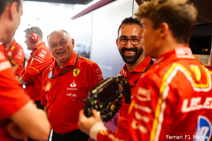 fred vasseur arthur leclerc ferrari gp abu dhabi friday 2024