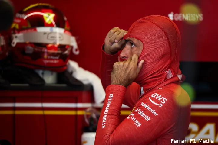 sainz ferrari abudhabi zaterdag 2024