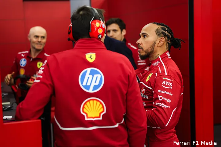 lewis hamilton ferrari testdag 3 bahrein 2025
