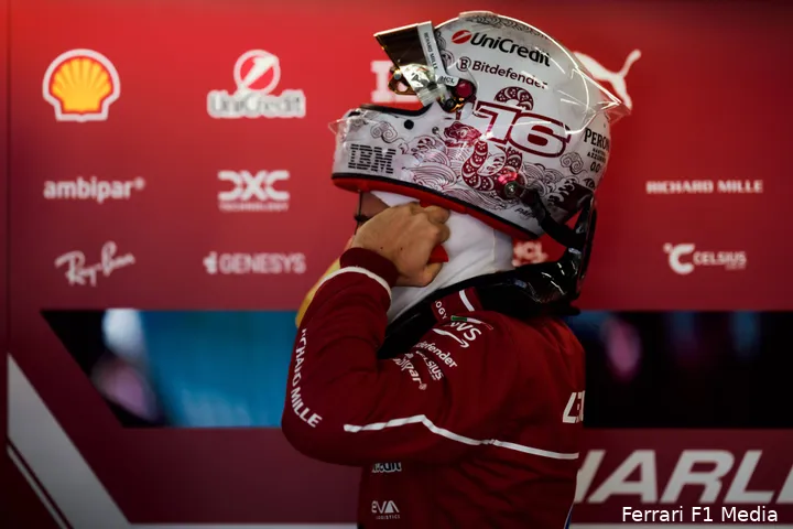 charles leclerc china 2025 zaterdag ferrari