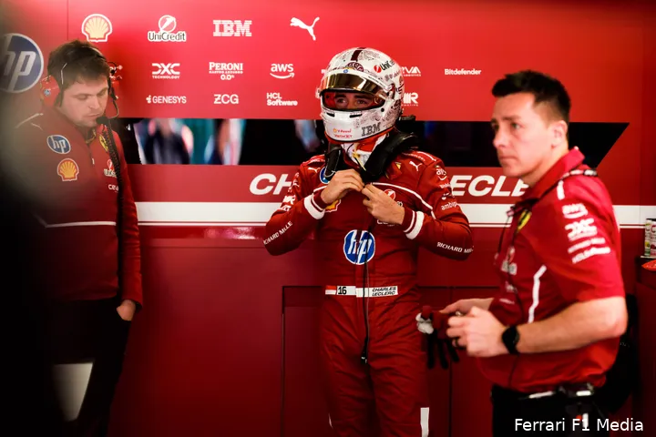 charles leclerc china 2025 zaterdag ferrari