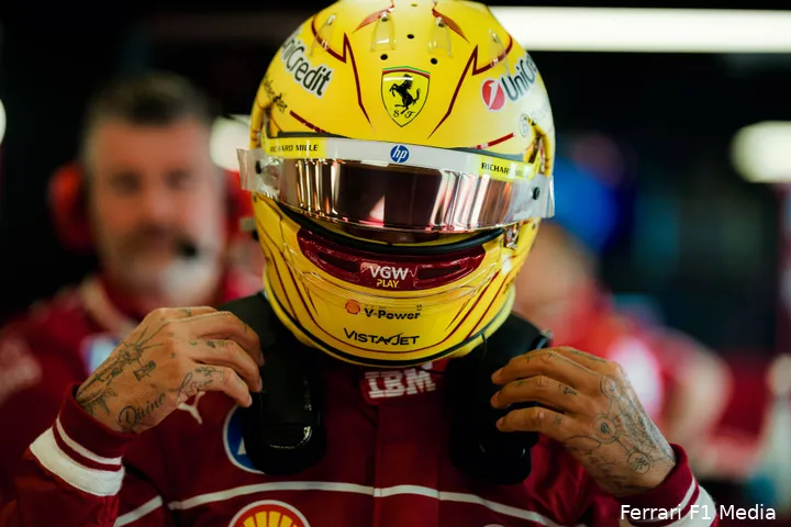 ferrari lewis hamilton gp saoedi arabie 2025 zaterdag 2