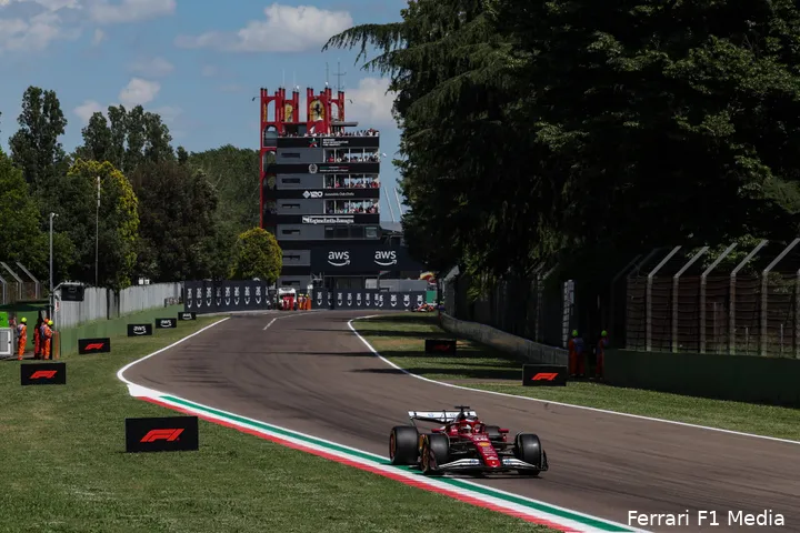 ferrari charles leclerc gp emilia romagna imola 2025 zondag 3