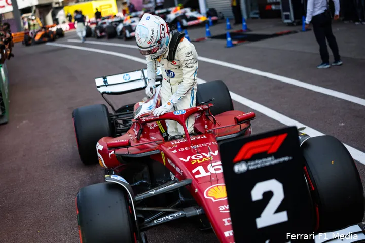 <i>Leclerc greep dit jaar naast de poleposition in Monaco.</i>